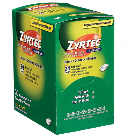 Zyrtec 24 Hour Allergy Relief Chewable Tablets Medicine (20 count)