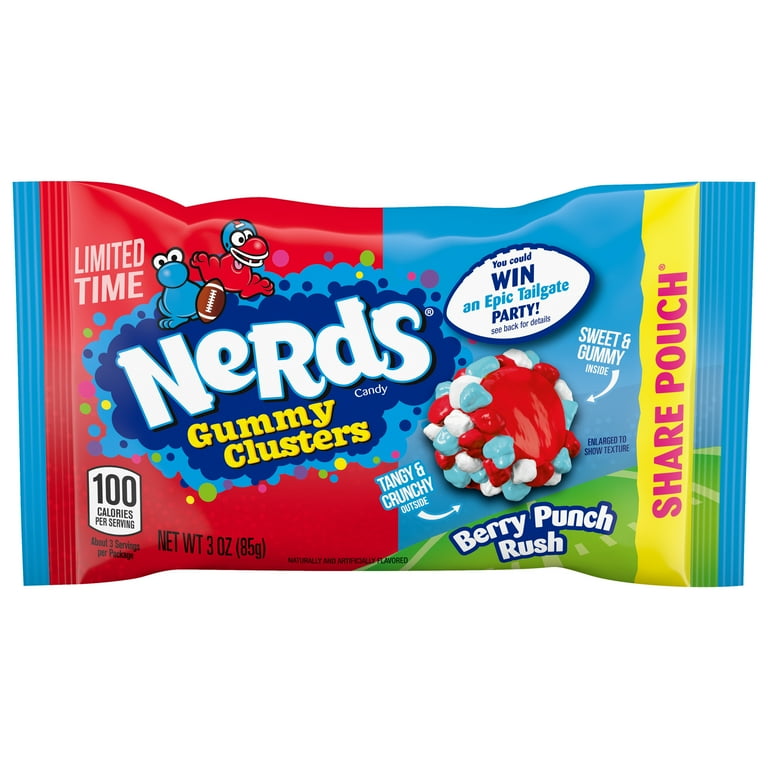 Nerds Gummy Clusters Berry Bunch Rush 3oz/12pk