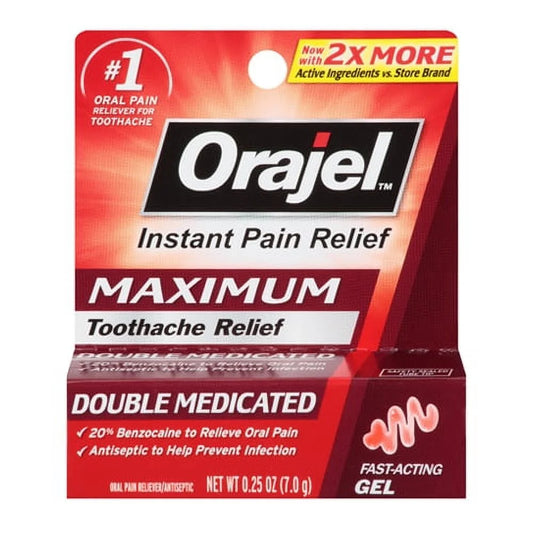 Orajel Oral Pain Reliever Tamper Evident 6-0.25Oz