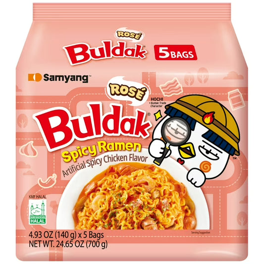 Samyang Buldak Rose Ramen 5-pack Noodles