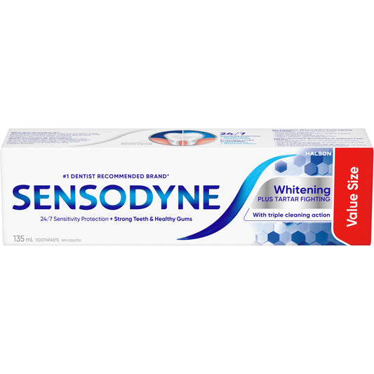 SENSODYNE WHITENING TRIPLE CLEAN ACTION 2.46OZ 72 COUNT