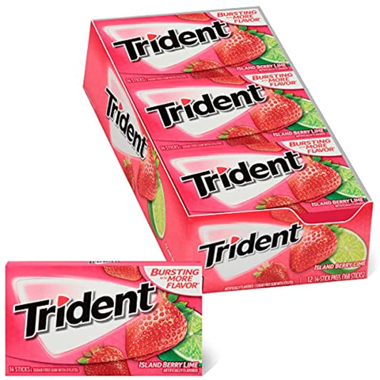 Island Berry Lime Sugar Free Chewing Gum 14 Sticks 39 G