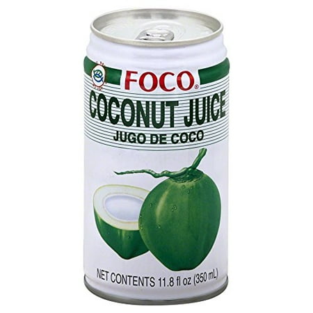 FOCO Coconut Juice with Pulp – 11.8 Fl Oz (24-Pack)