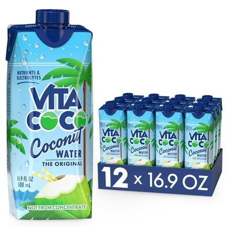 Vita Coco Coconut Water, 16.9 Ounce (Pack of 12)