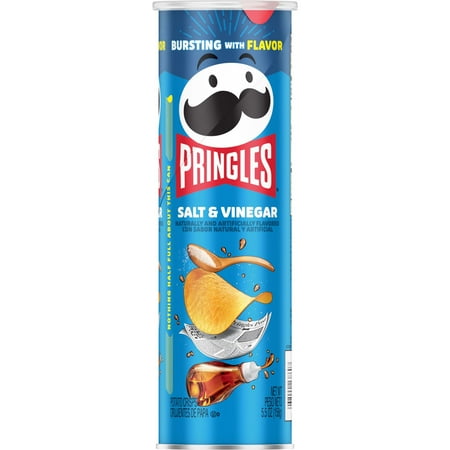 Pringles Salt and Vinegar Crisps, 5.5 Ounce (Pack of 14)