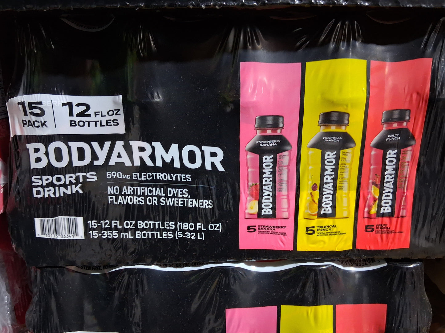 Body Armor sports drink variety flavors 12oz 15 count