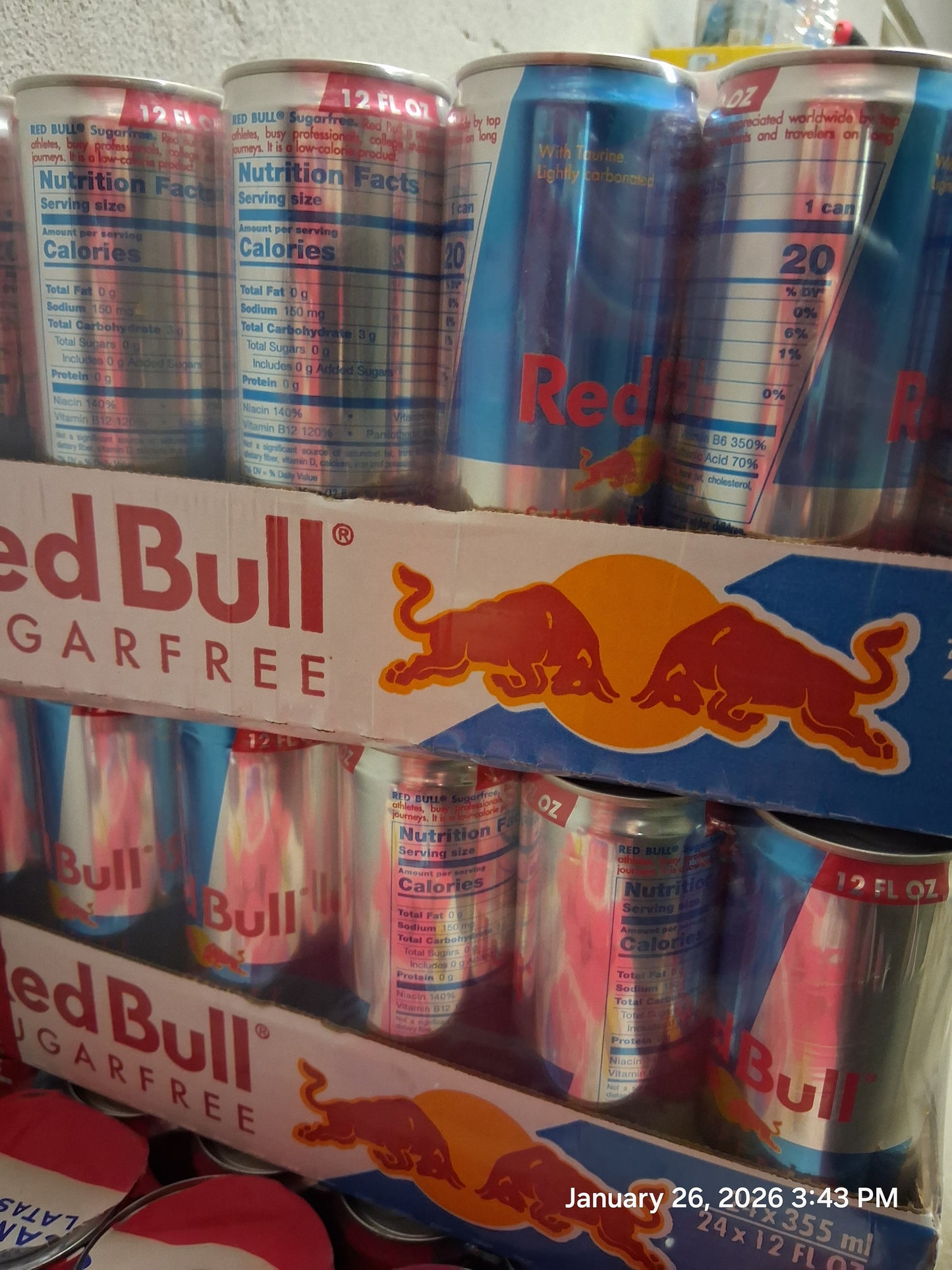 Redbull Sugar free 12oz 24 count