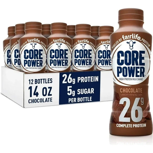 Fairlife Core Power High Protein Shake Chocolate Flavor 12 Bottles 14 oz