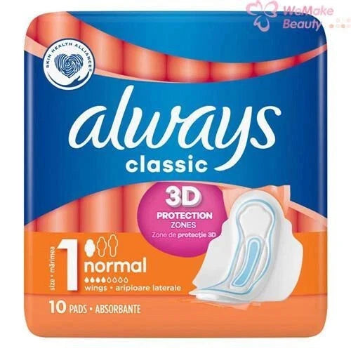 Always Classic 3D Protection 1 / 16 Normal 10 Pads