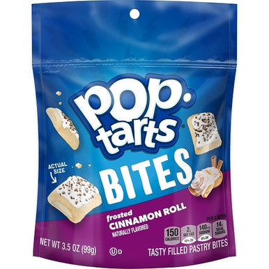 Pop Tarts Bites Frosted Cinnamon Roll Hangable 6-3.5oz