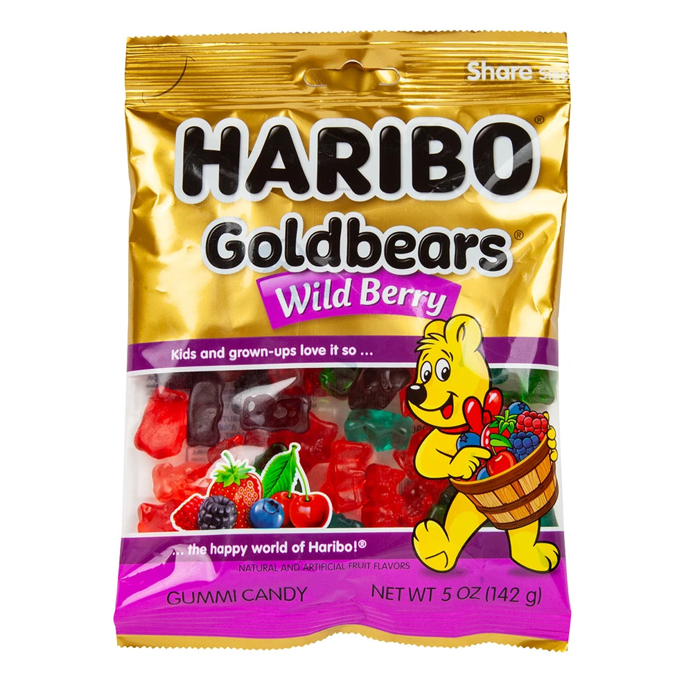 Haribo Gold bears Wild Berry 12-5Oz Bag