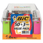 SMALL BIC 50+3 Free MIni Special Edition Lighters | Value Pack Of 50