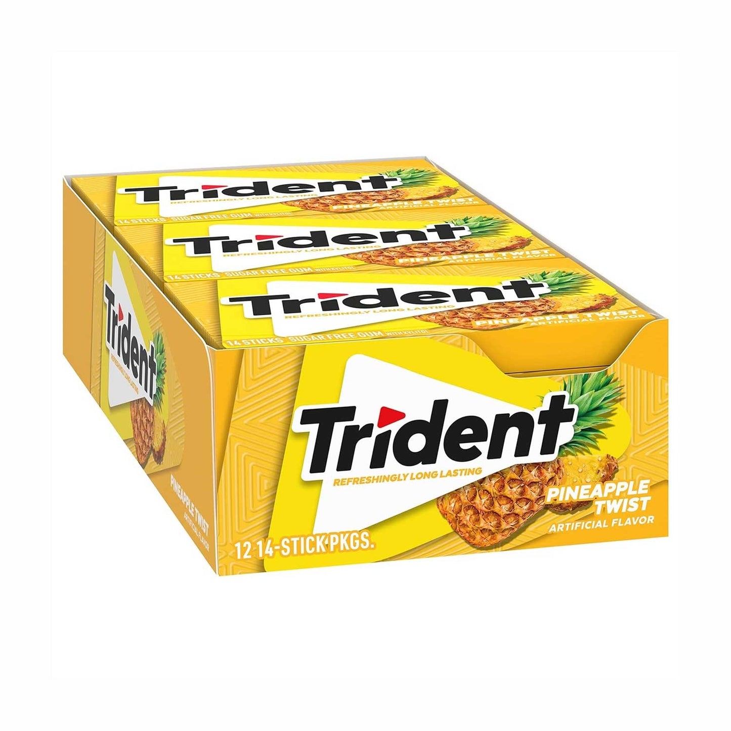 Trident Gum Pineapple Twist Sugar Free Pineapple Twist 14pc