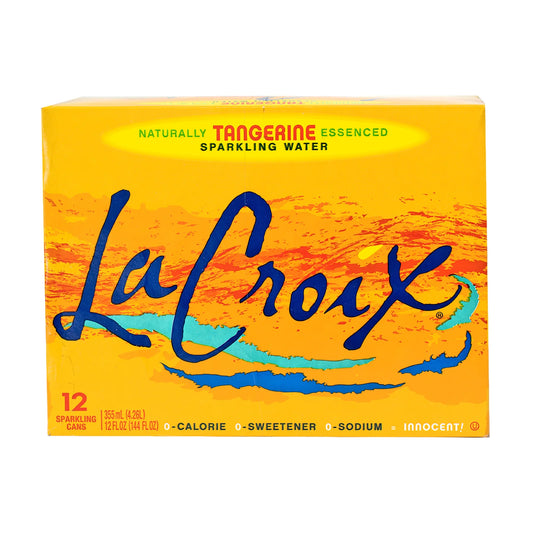 LaCroix Sparkling Water, Tangerine, 12 Oz, Case of 12