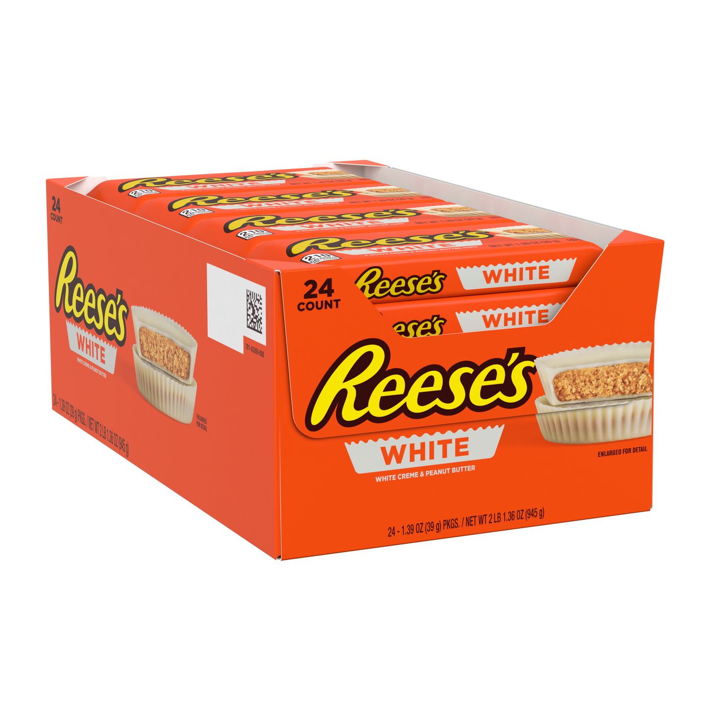 Hersheys Reeses White Chocolate 1.39 Oz (24-Pack) Chocolate