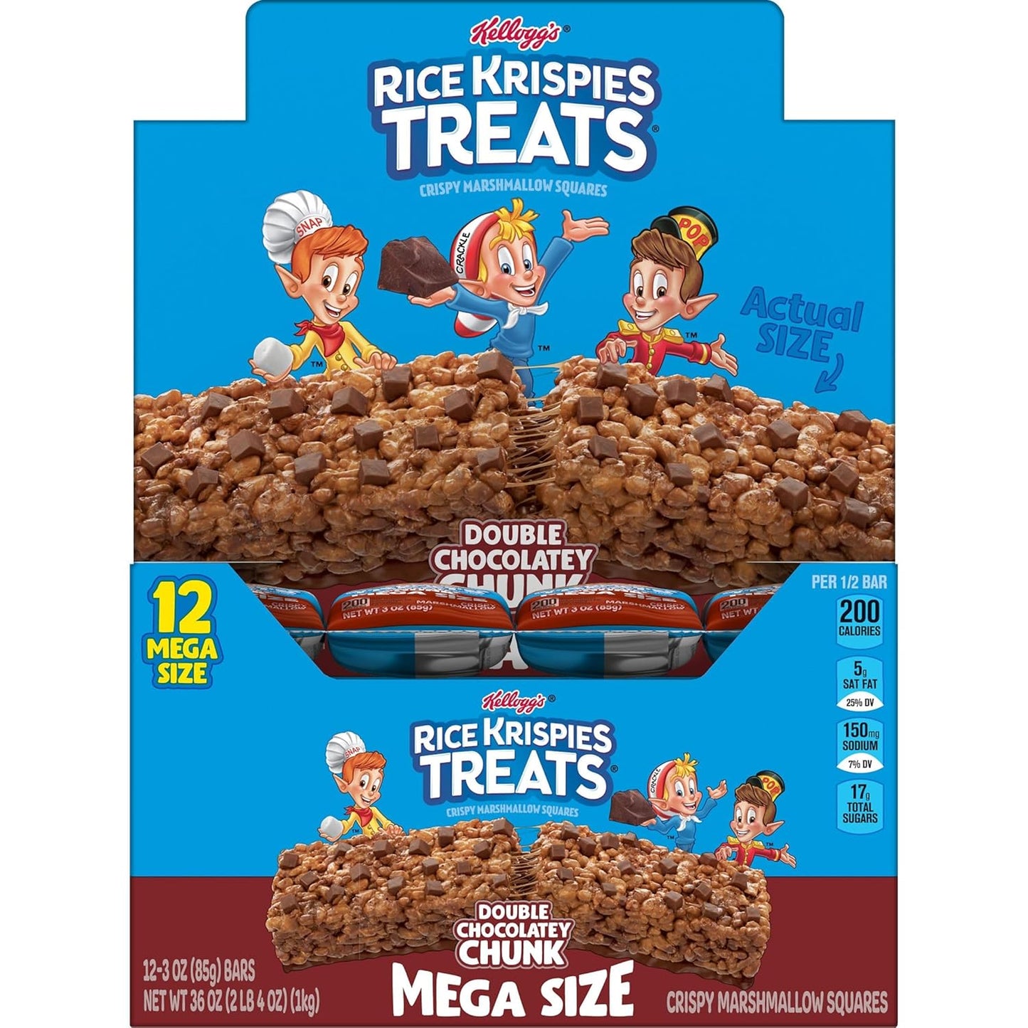 Kellogg’s Rice Krispies Double Chocolate Chunk Mega Size 12-3Oz