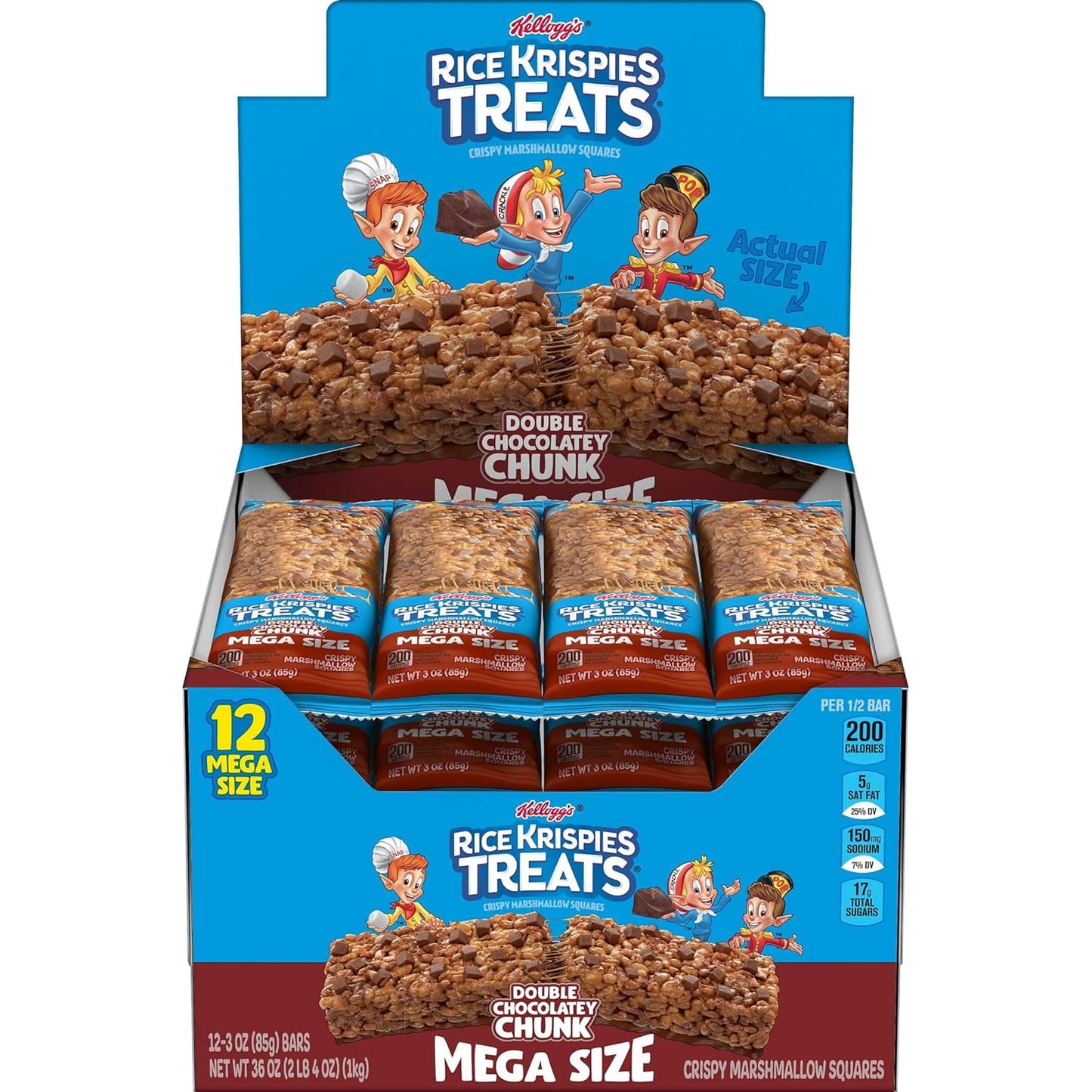 Kellogg’s Rice Krispies Double Chocolate Chunk Mega Size 12-3Oz