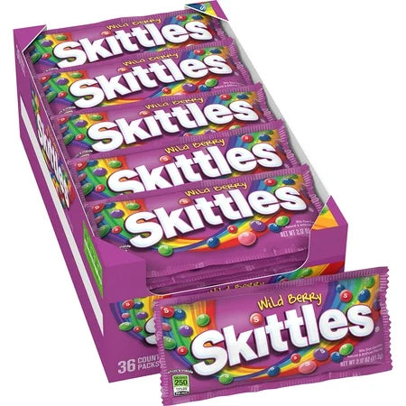 Skittles Wild Berry Candy 2.17 Oz. (36 Single Packs)