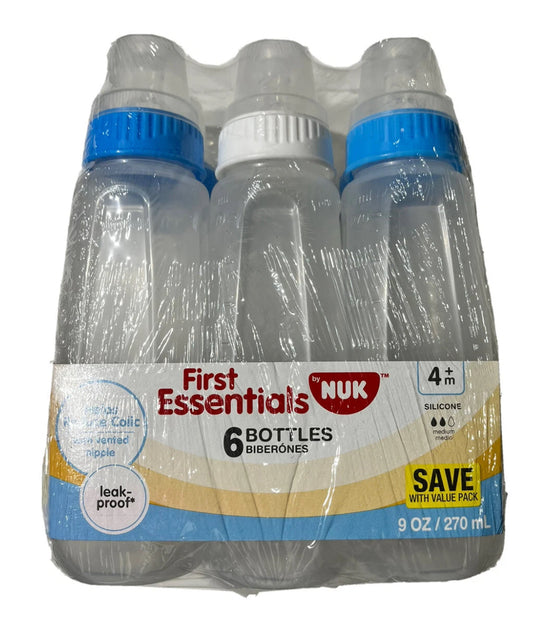 Nuk First Essential Baby Bottles 6-9oz