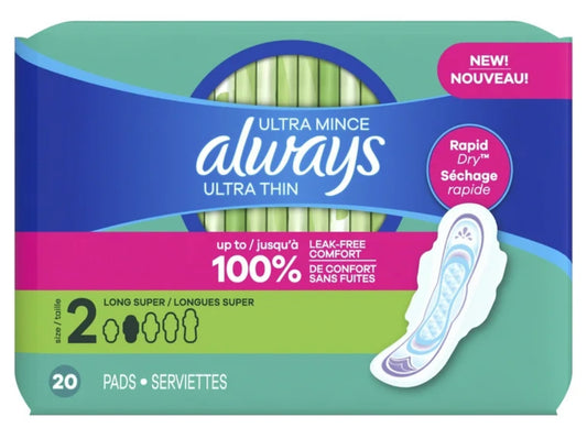 Always Ultra Thin Size 2/ 20 Pads