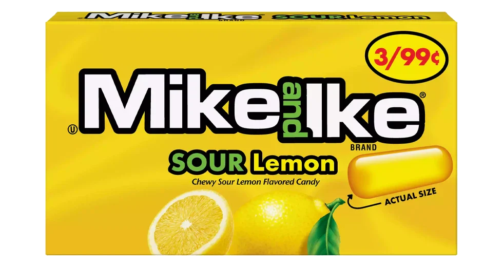 Mike and Ike Sour Lemon 0.78 Oz. Box