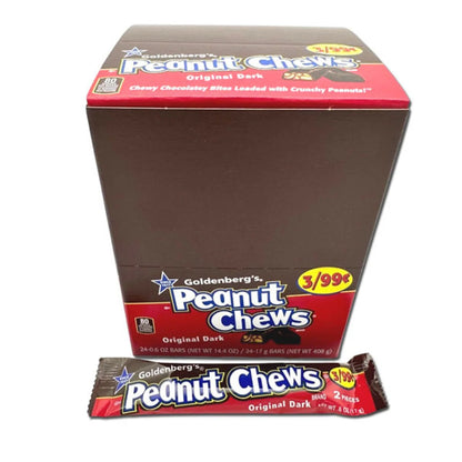 Goldenberg's Peanut Chews Original Dark 24Bars 17g