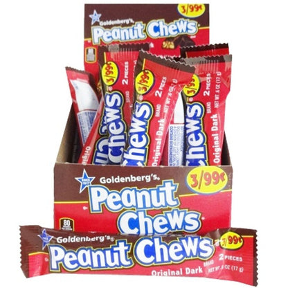 Goldenberg's Peanut Chews Original Dark 24Bars 17g
