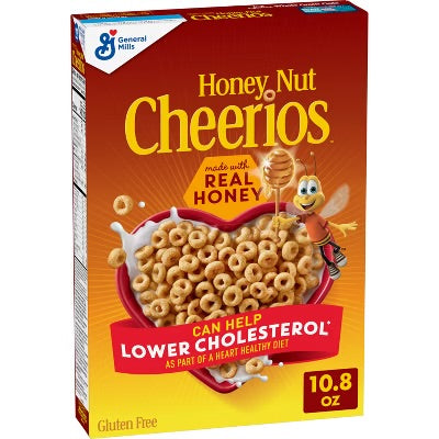 GM Honey Nut Cheerios Cereal Box 10Oz