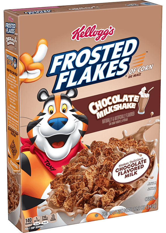 Kellogg’s Frosted Flakes Chocolate Cereal Box 12Oz