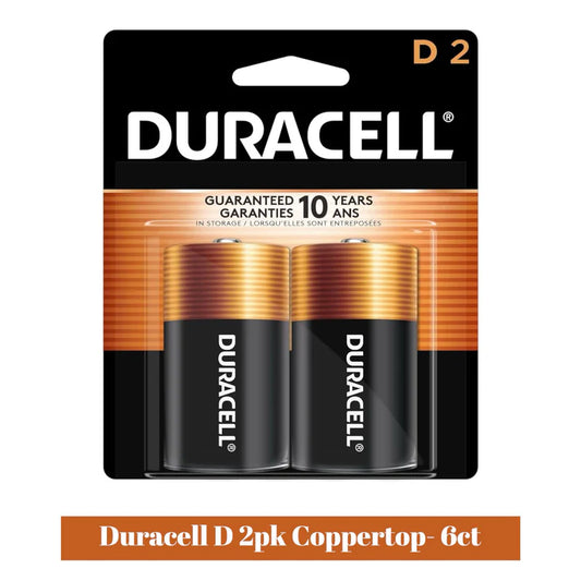 Duracell D2 Batteries 6 Pack