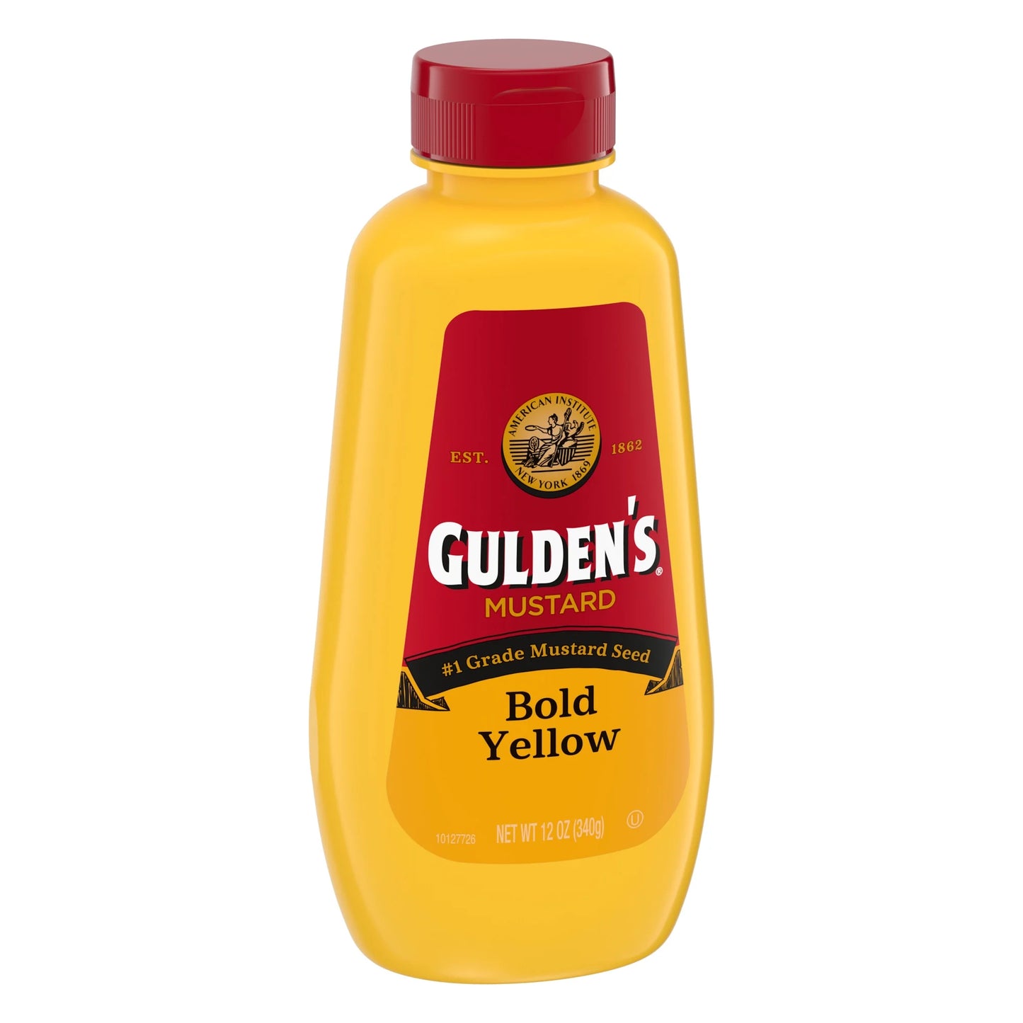 Guildens Bold Yellow Mustard 12Oz, (12 Count)