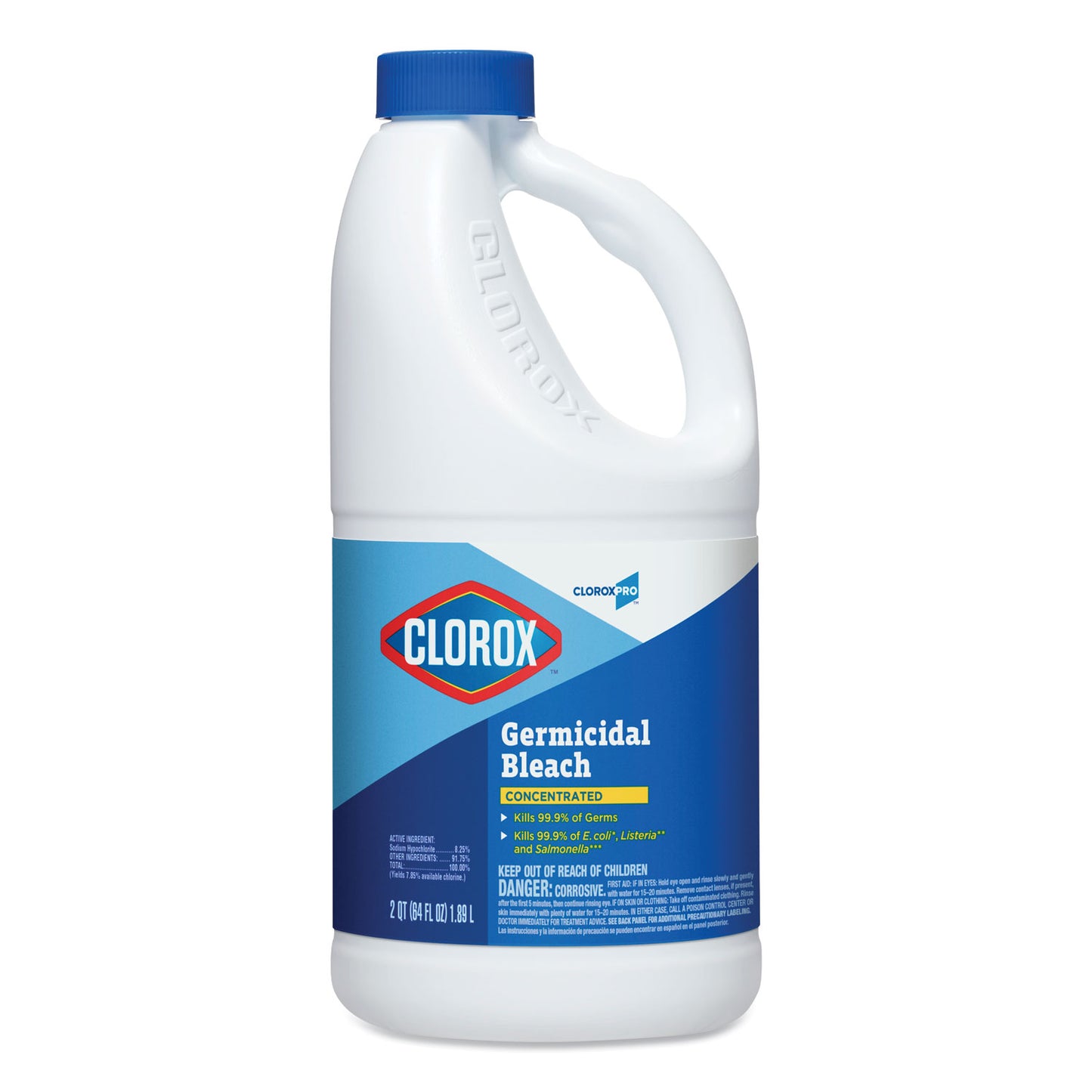 CloroxPro Clorox Germicidal Bleach, Concentrated, 121 Ounce Bottle, Pack of 3 (30966)
