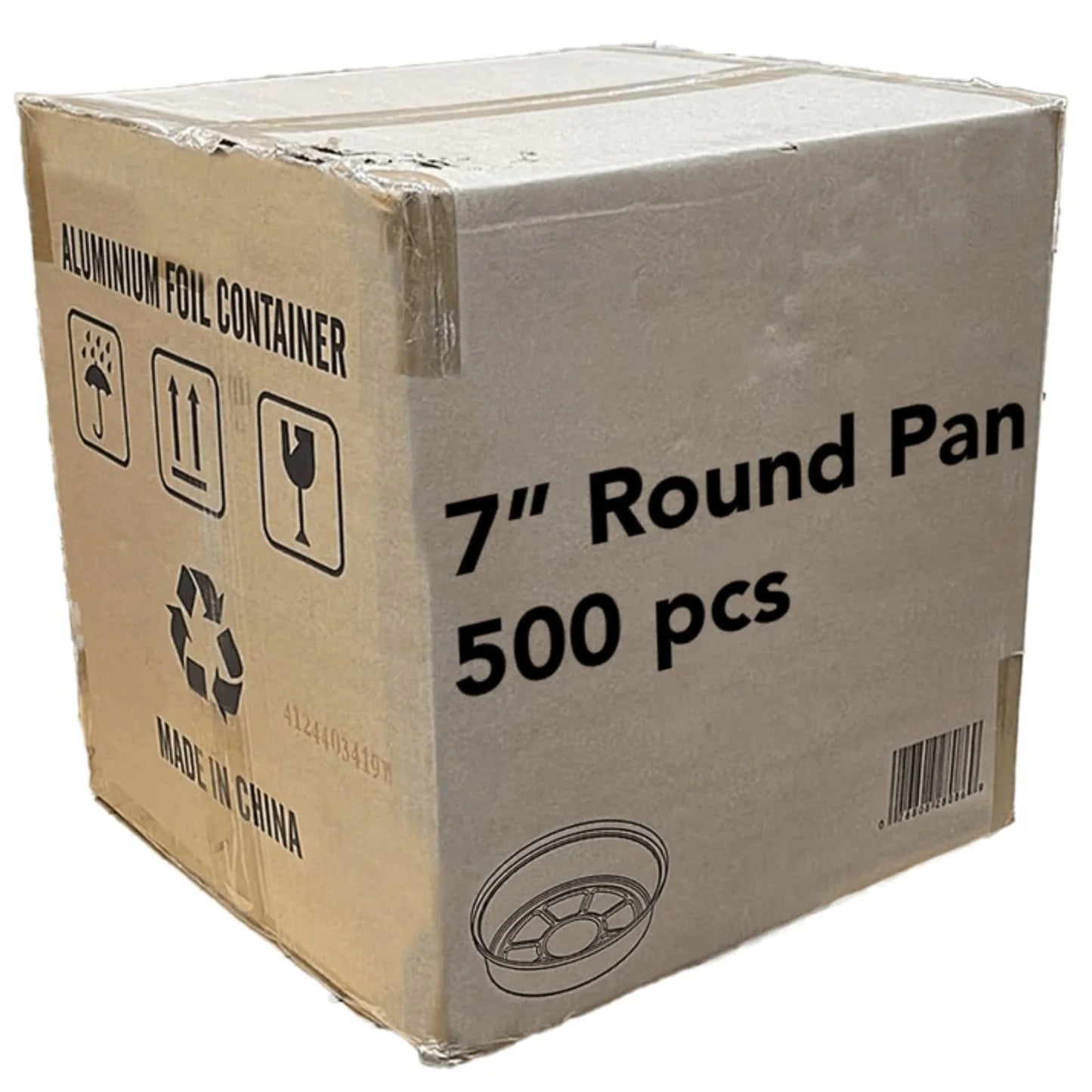 Himson 7” Pan Aluminum Container 7In, (500 Count) - Deli Supplies