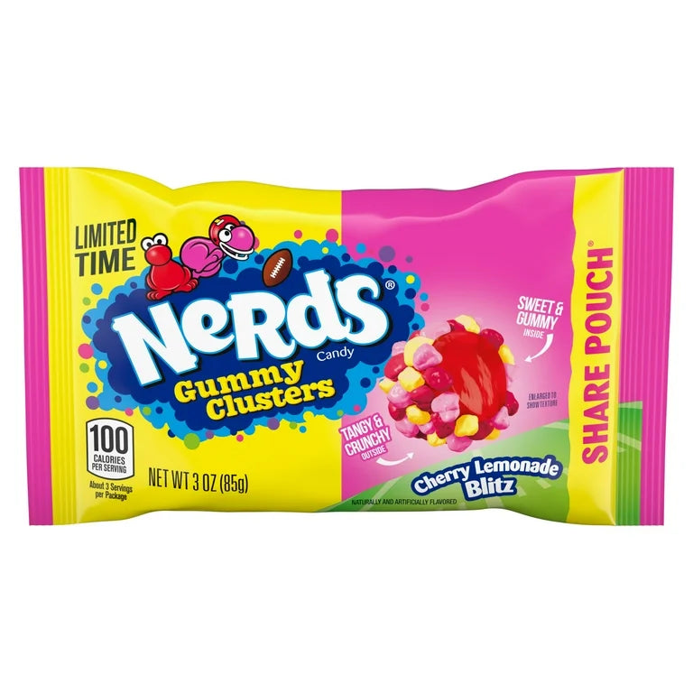 Nerds Gummy Cluster Cherry Lemonade Blitz 12-3Oz