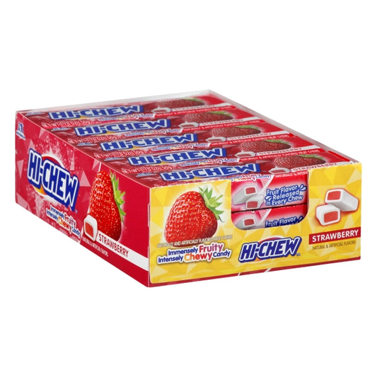 Hi-chew Fruit Chews 1.76 Oz Strawberry Wholesale