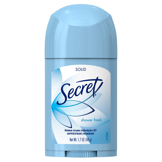 Secret Solid Antiperspirant and Deodorant Shower Fresh Scent 1.7 Ounce