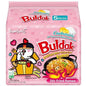 Buldak Noodles Carbonara Stir-Fried Ramen Carbonara Hot Chicken Flavor - 5 Packs 4.58oz