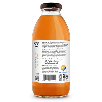 Just Ice Tea Half Tea & Half Lemonade 16 Fl Oz