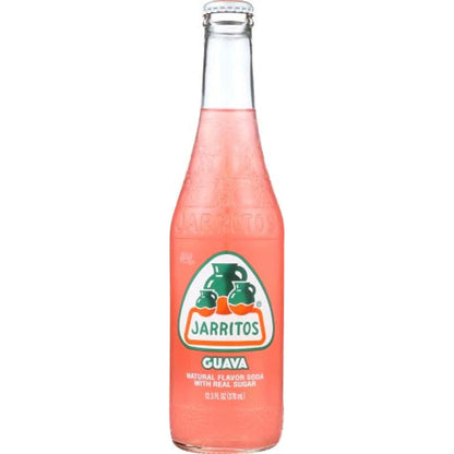 JARRITOS GUAVA SODA 24/12.5 OZ (370 ML) GLASS BOTTLES IN A CASE - JARRITOS