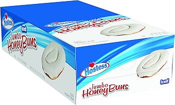 Hostess Jumbo Iced Honey Buns 6-4Oz
