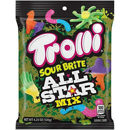 Trolli Sour Brite All Star Mix Hangable Candy 12-4.25Oz