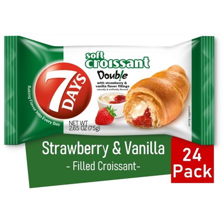 7 Days Croissant Strawberry & Vanilla 2.65 Oz., PK24