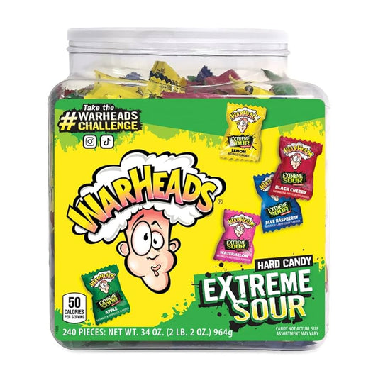 Warheads Extreme Sour Hard Candy 240pc