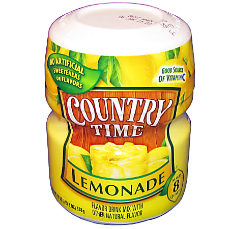Country Time Lemonade Drink Mix, 19 Oz, Case of 12