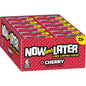 Now and Later Original Cherry Taffy Candy 0.93oz (Box of 24)