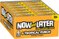 Now and Later Original Tropical Fruit Punch Taffy Chews Candy 0.93oz (Box of 24)