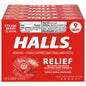 Halls Relief Strawberry Cough Drops, 20 Sticks of 9 Drops