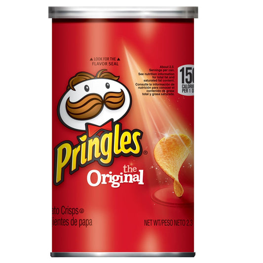 Pringles Original Potato Crisp 2.3 Oz., PK12