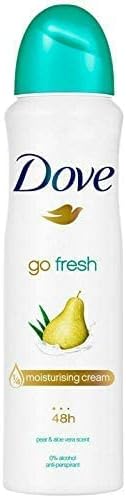 Dove Pear & Aloe Vera Antiperspirant Deodorant Spray – Pack of 150ml, 48h protection