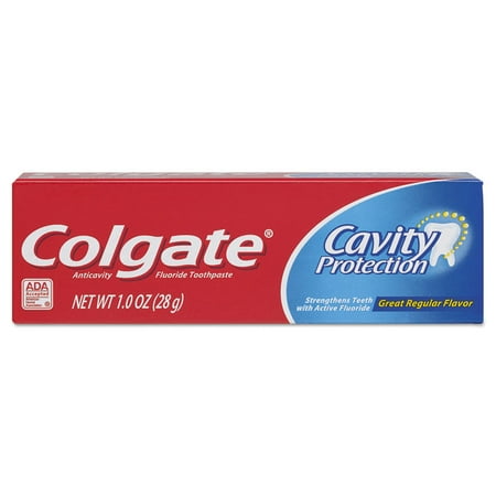 Colgate Cavity Protection Toothpaste, Travel Size, 1 oz/24pk